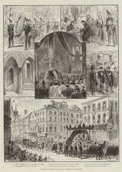 Funeral del Príncipe Balduino de Flandes, en Bruselas